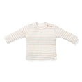 Laad afbeelding in galerijweergave, T-shirt lange mouw Stripe Sand/White