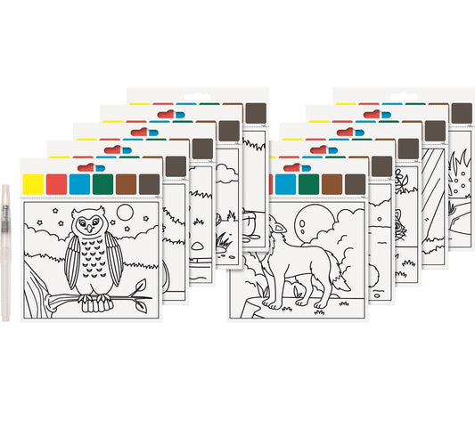 Schilderen met waterpen - Bosdieren