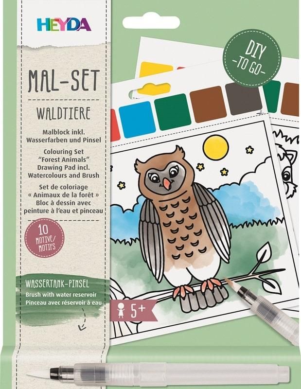 Schilderen met waterpen - Bosdieren