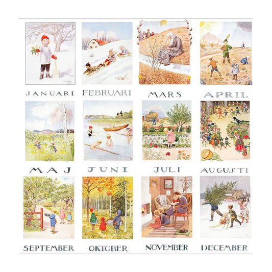 Elsa Beskow - Kaartenset Maanden van het Jaar