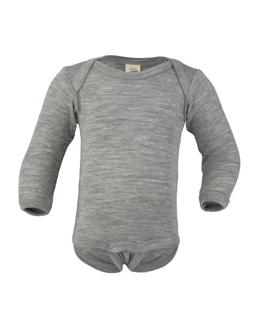 Wikkelromper Wolzijde licht grijs