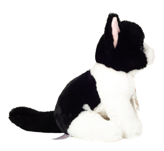 Knuffel Kat Zwart/Wit