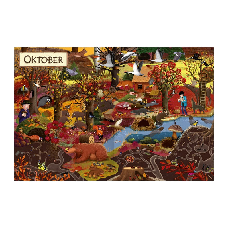 Twaalf maanden in het bos