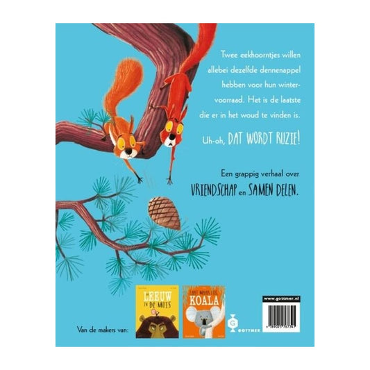 Twee vechtende eekhoorntjes