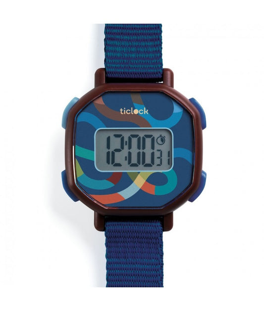 Horloge digitaal -  Blue Volute