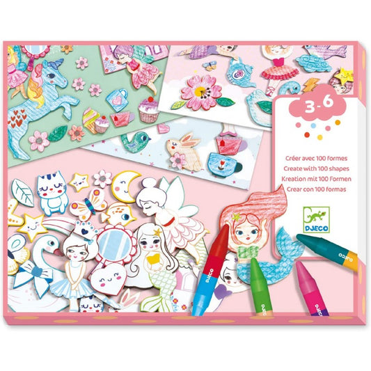Knutselset Creëren met vormen 100 stuks