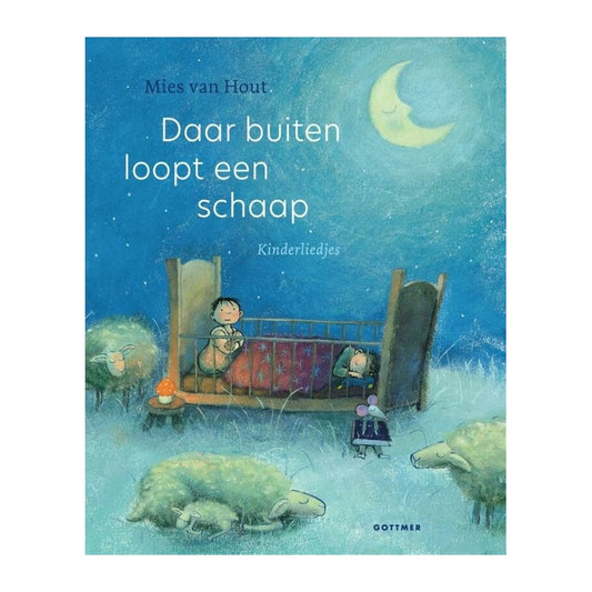 Daar buiten loopt een schaap