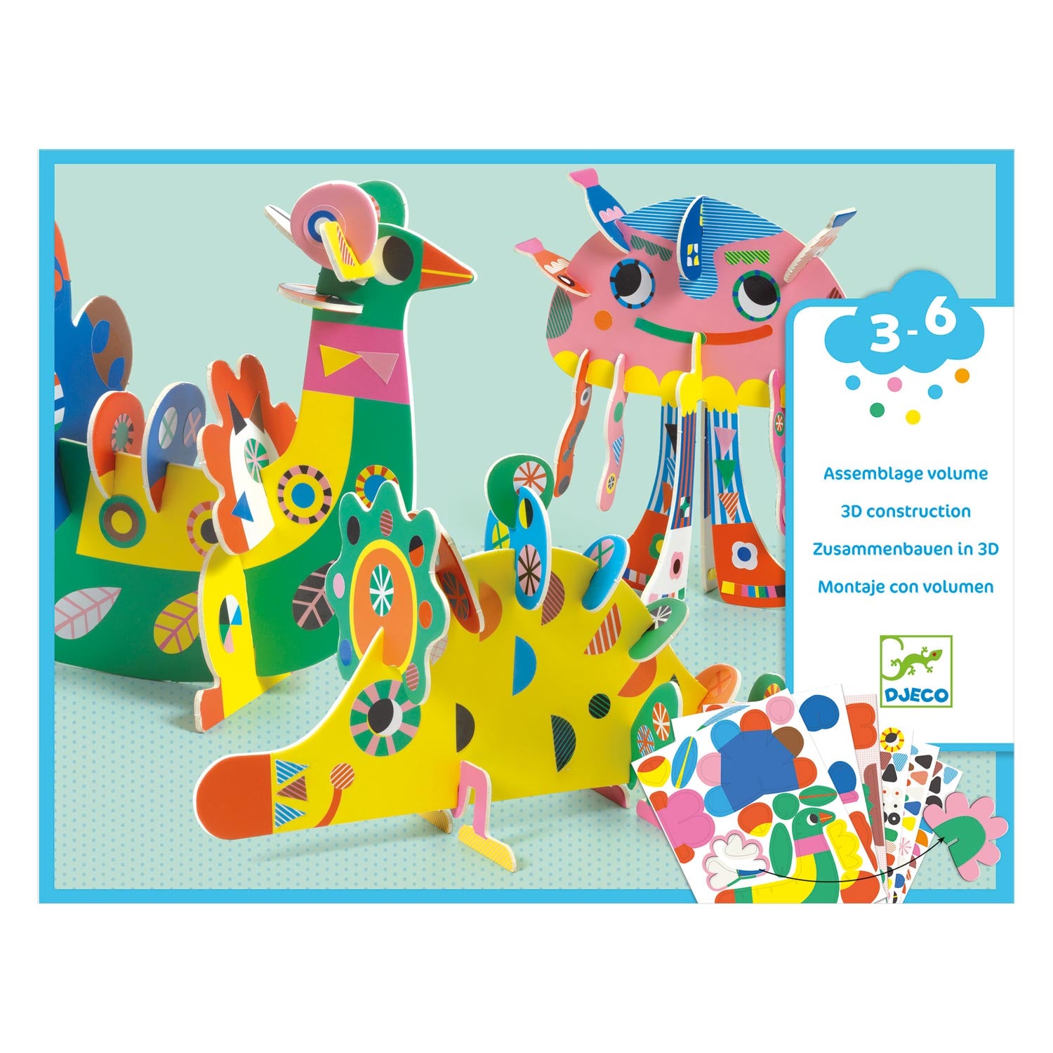 Knutselset 3D Collage Dieren