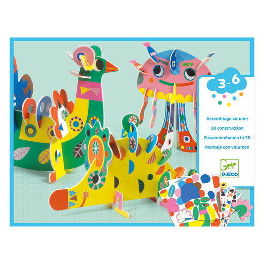 Knutselset 3D Collage Dieren