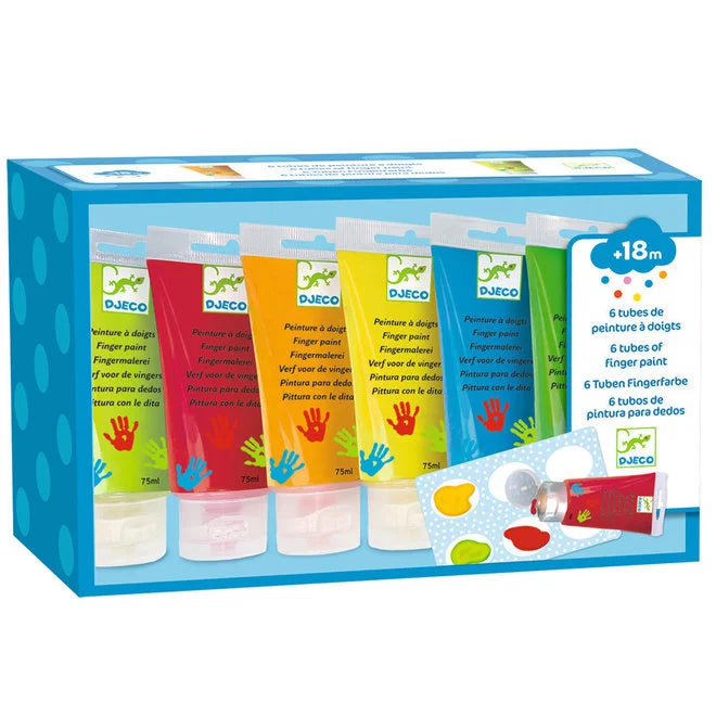 6 Tubes vingerverf