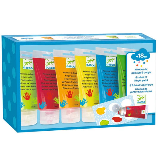 6 Tubes vingerverf
