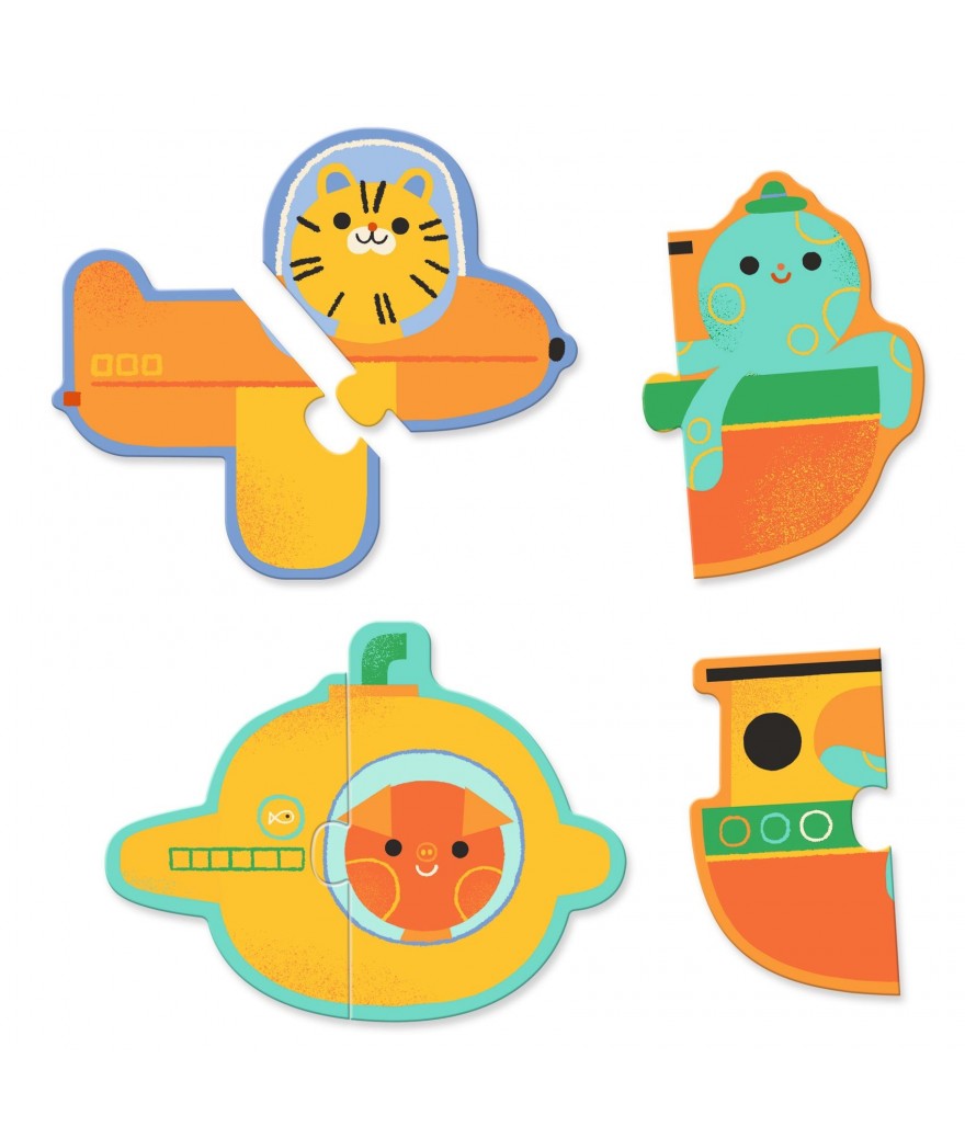 Puzzel DUO - Voertuigen