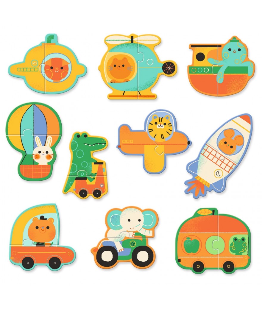 Puzzel DUO - Voertuigen