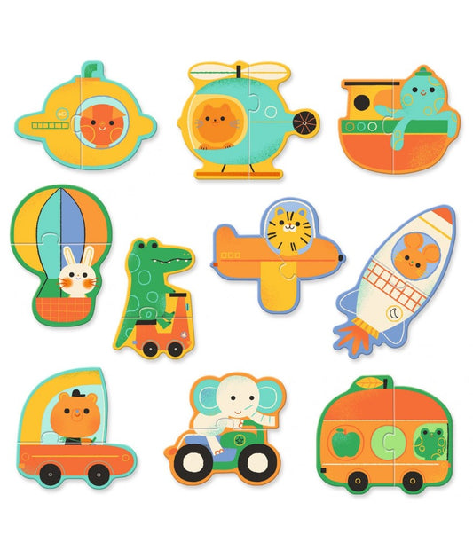 Puzzel DUO - Voertuigen