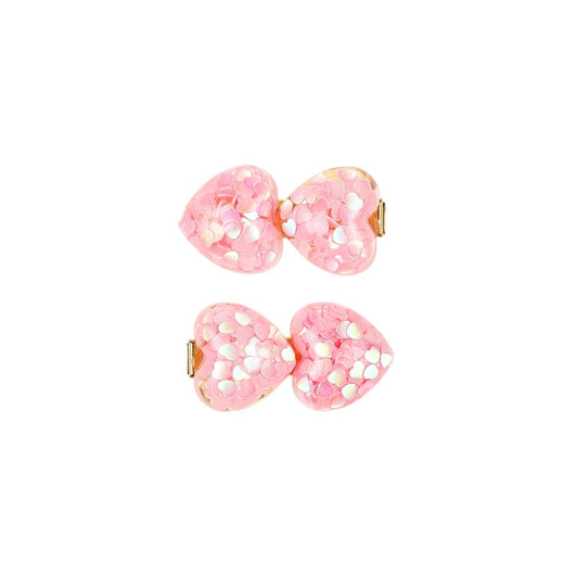 Haarclips Quirine Heart Pink