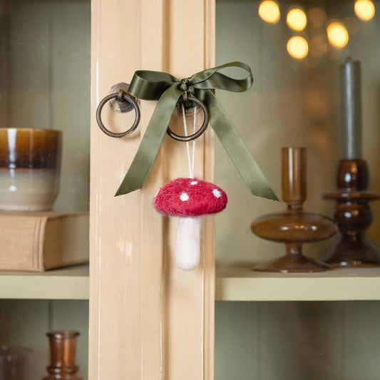 Hanger Paddenstoel Wijnrood