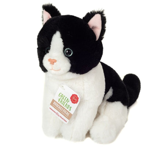 Knuffel Kat Zwart/Wit