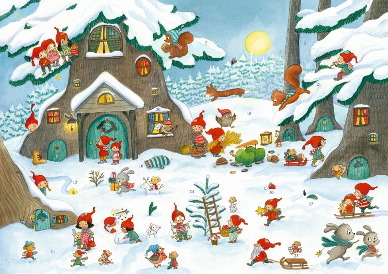 Adventskalender -In the Gnomes Winter Forest