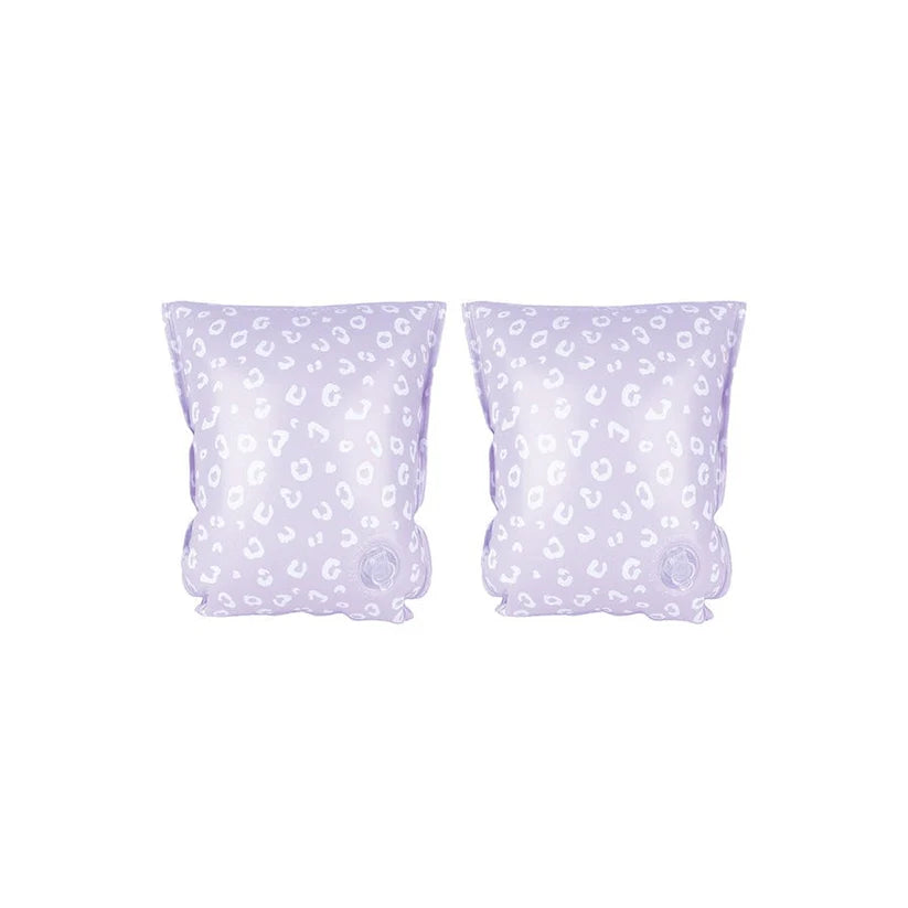 Zwembandjes Lila Panterprint