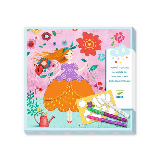 Knutselpakketje Magische viltstiften Maries mooie jurken