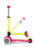Laad afbeelding in galerijweergave, Micro Mini Deluxe LED inklapbaar Neon Roze Geel