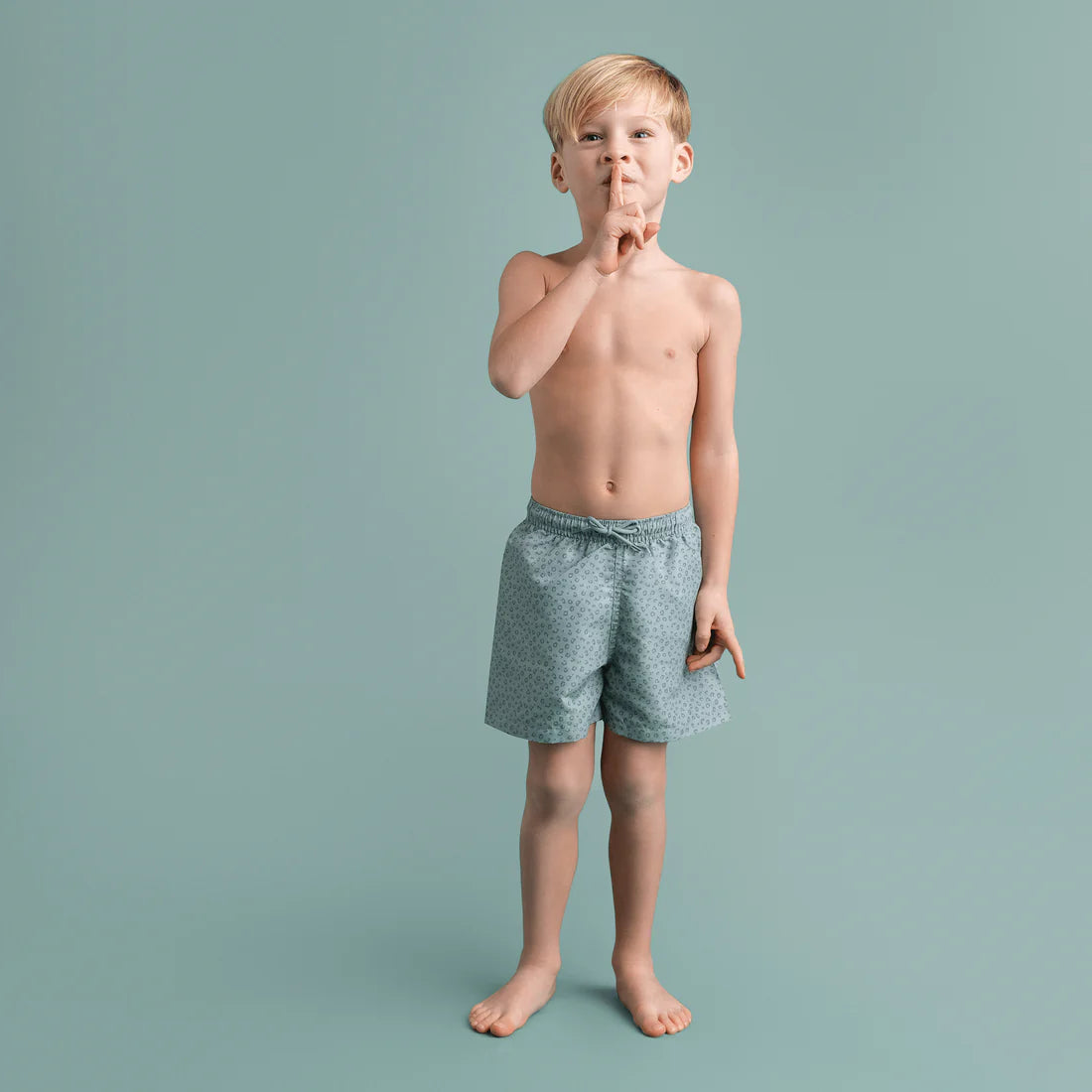 Zwembroek Groen Panterprint