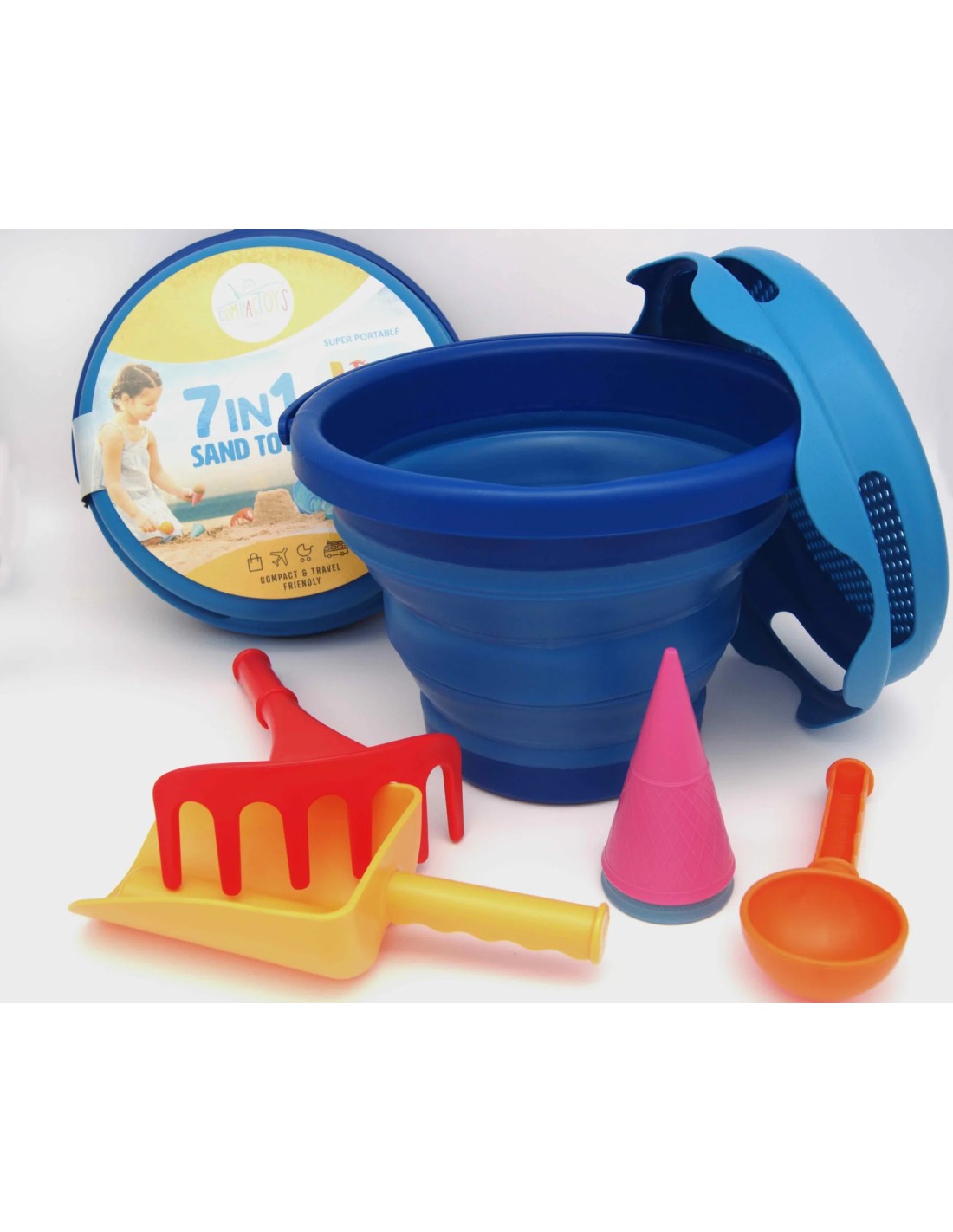 7 in 1 Strandset - Blauw