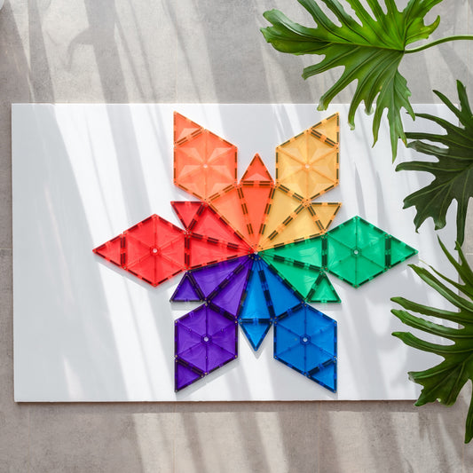 30-rainbow-geometry-pack-connetix tiles