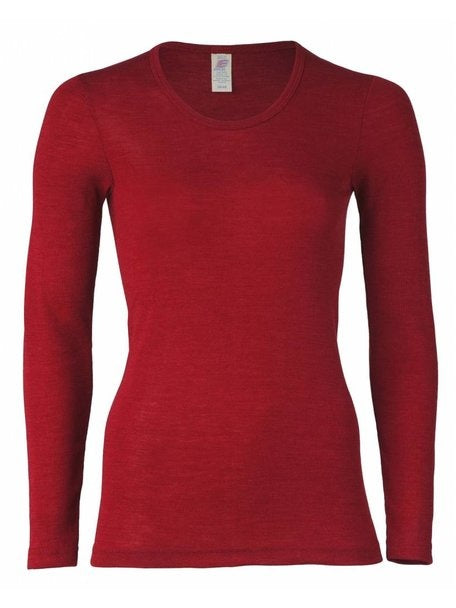 engel-natur-dames-longsleeve-wol-zijde-rood