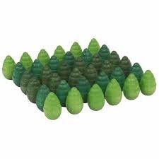 grapat, houten bomen, open einde speelgoed