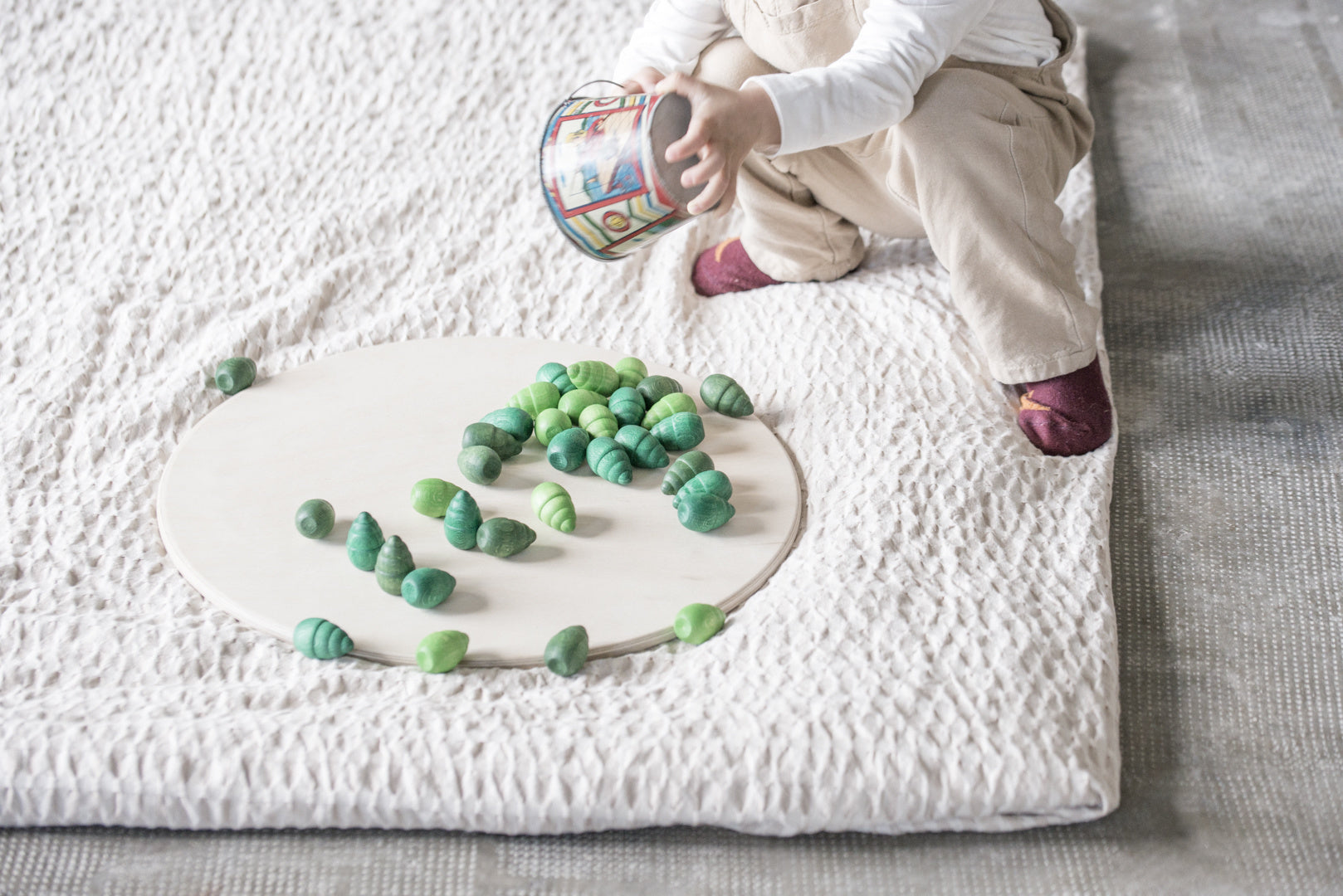 grapat, houten bomen, open einde speelgoed