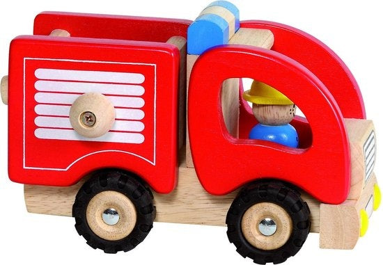 Houten brandweerwagen van Goki
