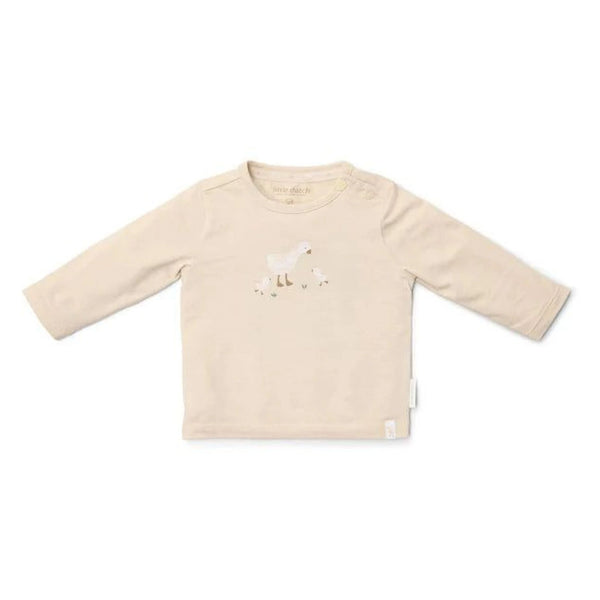 T-Shirt Lange Mouw Sand - Little Goose