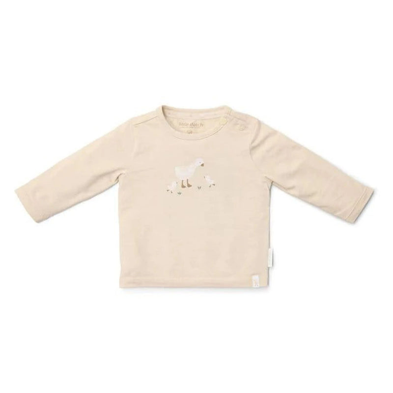 T-Shirt Lange Mouw Sand - Little Goose