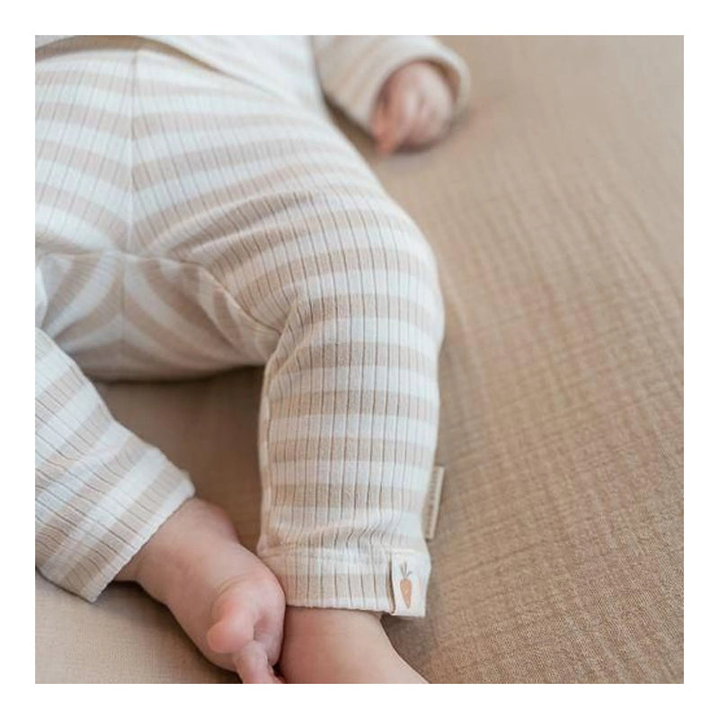 Broekje Stripe Sand/White