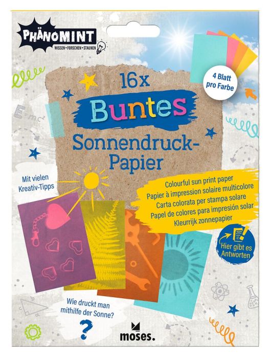 Zonnepapier 4 kleuren