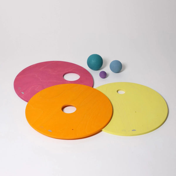 GRIMM’S x Stapelstein – Rolling Discs – Warm Pastel | 3 Stuks