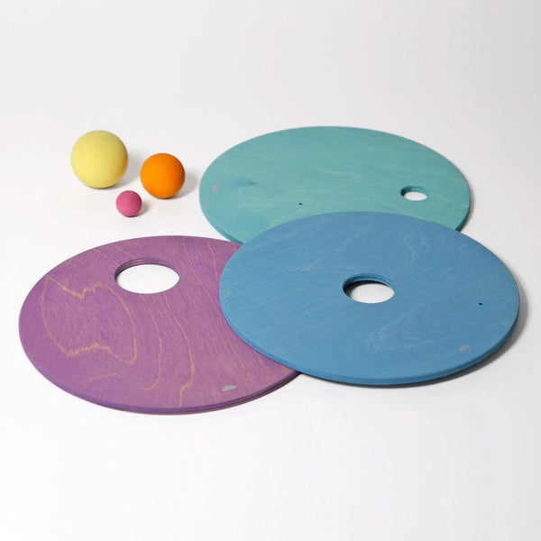 GRIMM’S x Stapelstein – Rolling Discs – Cool Pastel | 3 Stuks