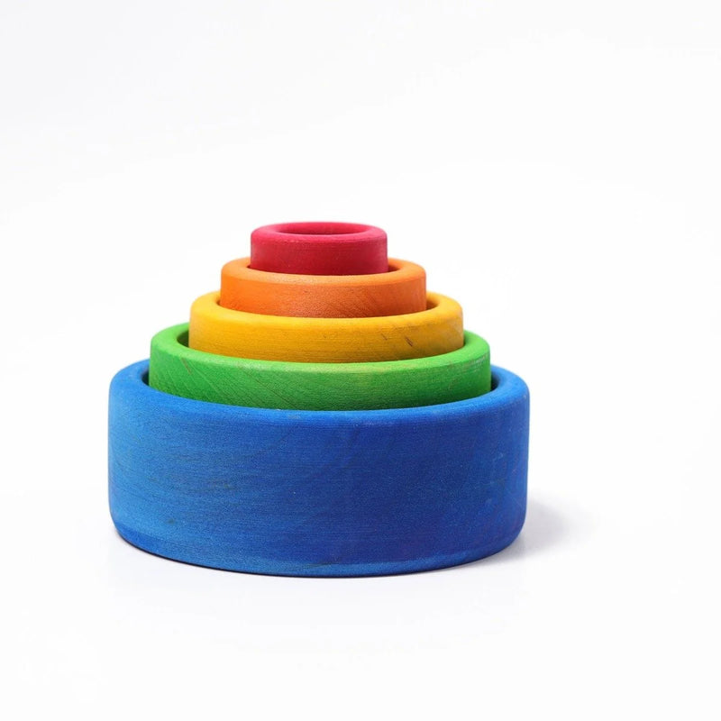 Set Stapelbakjes Blauw regenboog