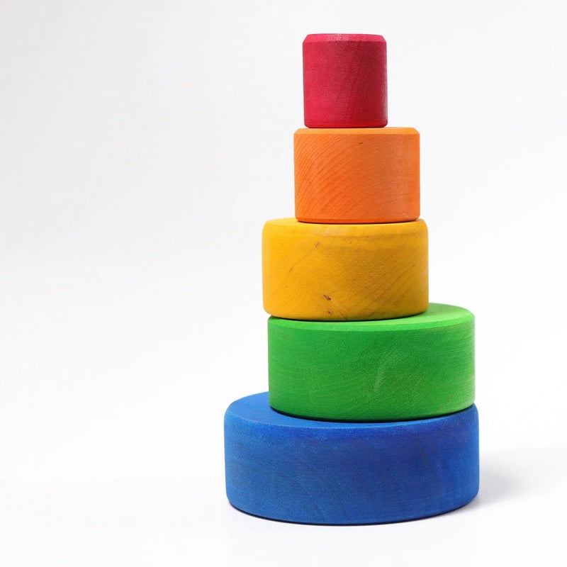 Set Stapelbakjes Blauw regenboog