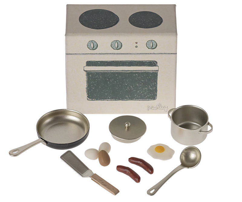 Kookset incl. kartonnen fornuis
