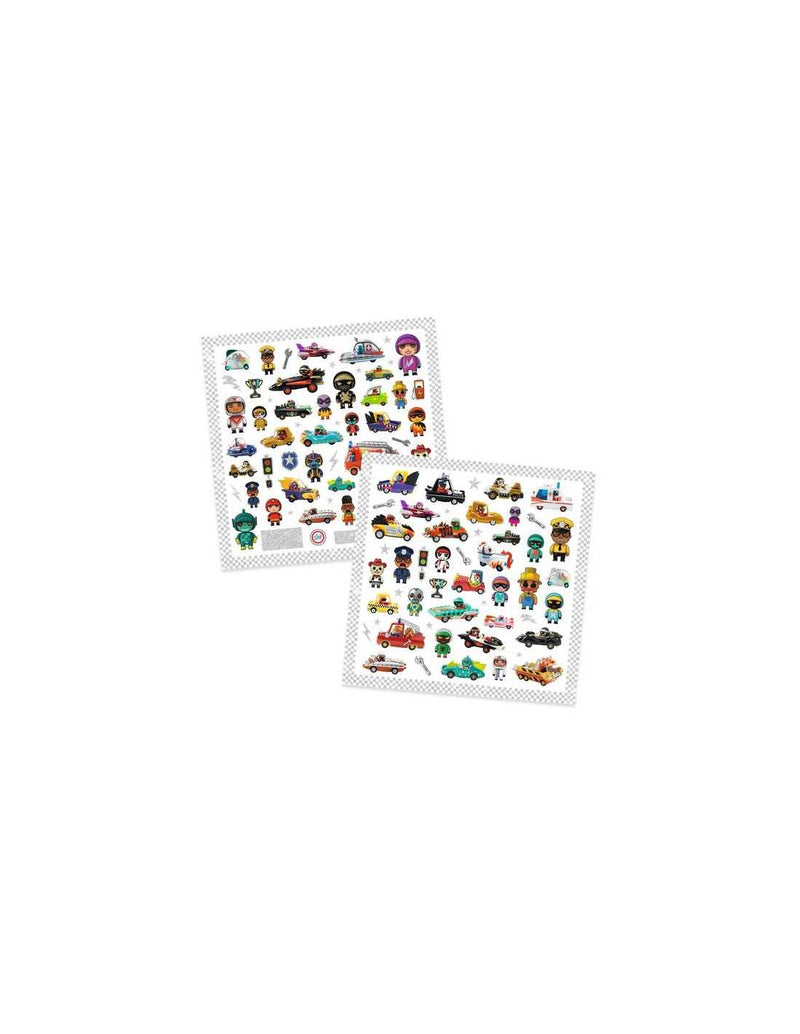 Stickers Glinsterende Crazy Motors