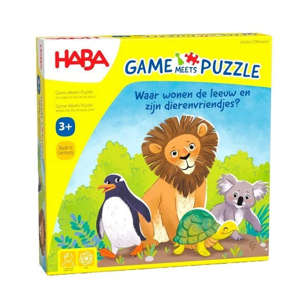 Game Meets Puzzel: Waar wonen de leeuw en zijn dierenvriendjes?