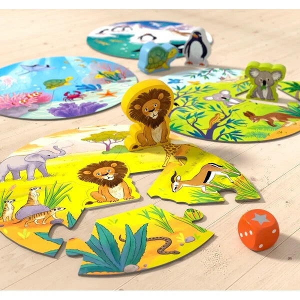 Game Meets Puzzel: Waar wonen de leeuw en zijn dierenvriendjes?