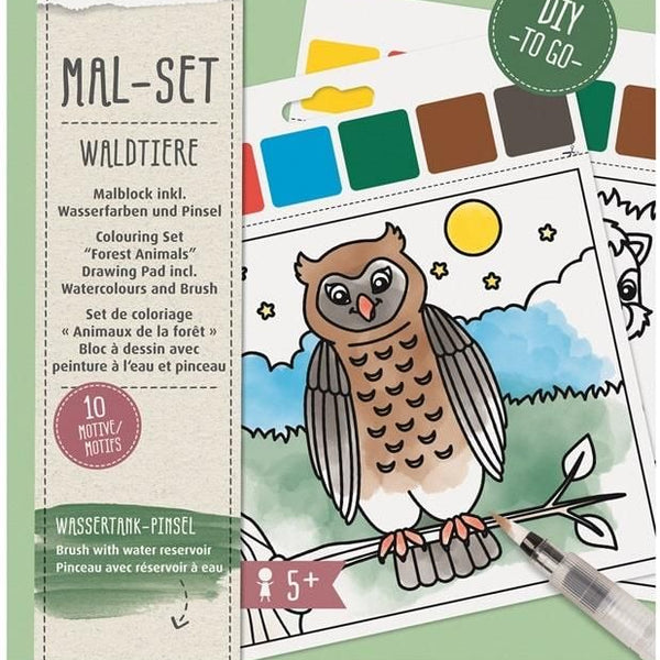 Schilderen met waterpen - Bosdieren