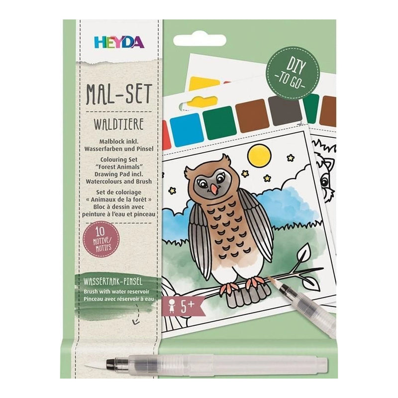 Schilderen met waterpen - Bosdieren