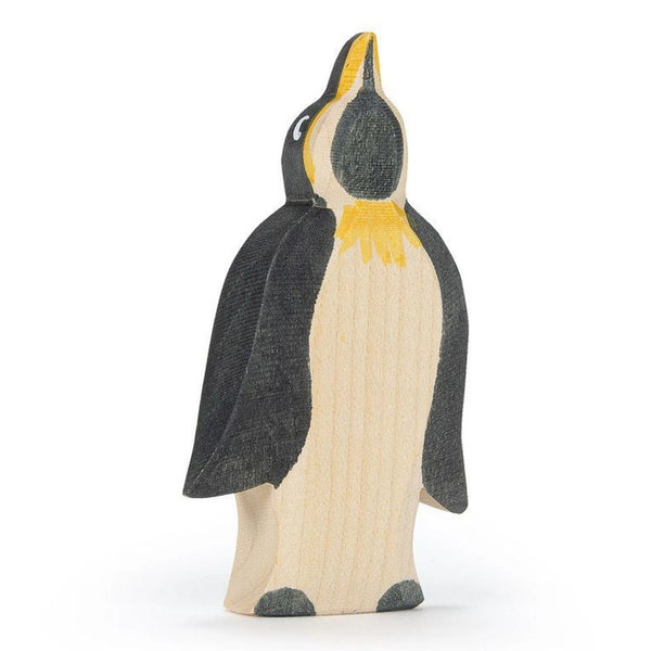 Pinguin kop in de lucht