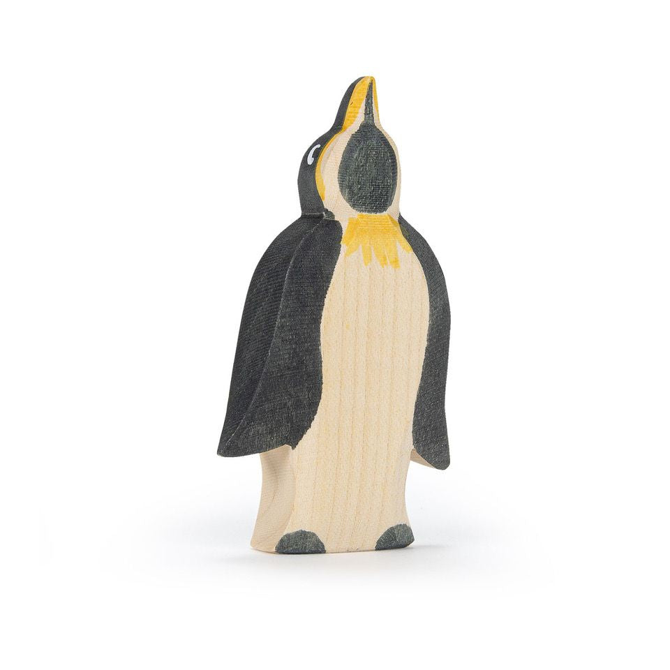 Pinguin kop in de lucht