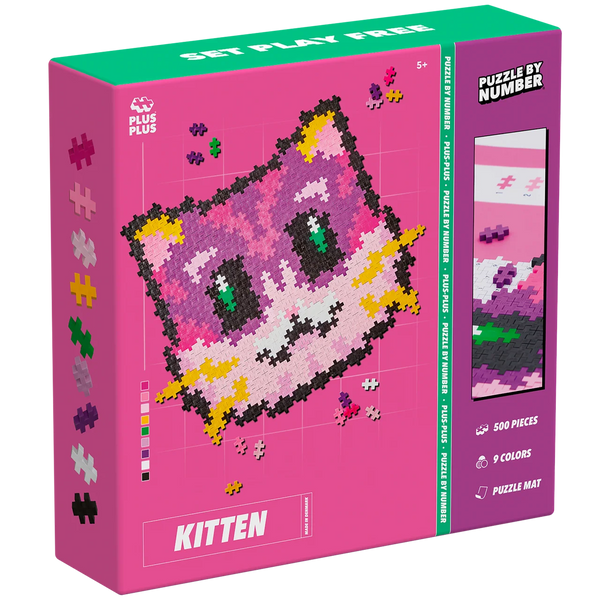 Puzzle by Number - Kitten - 500 stuks