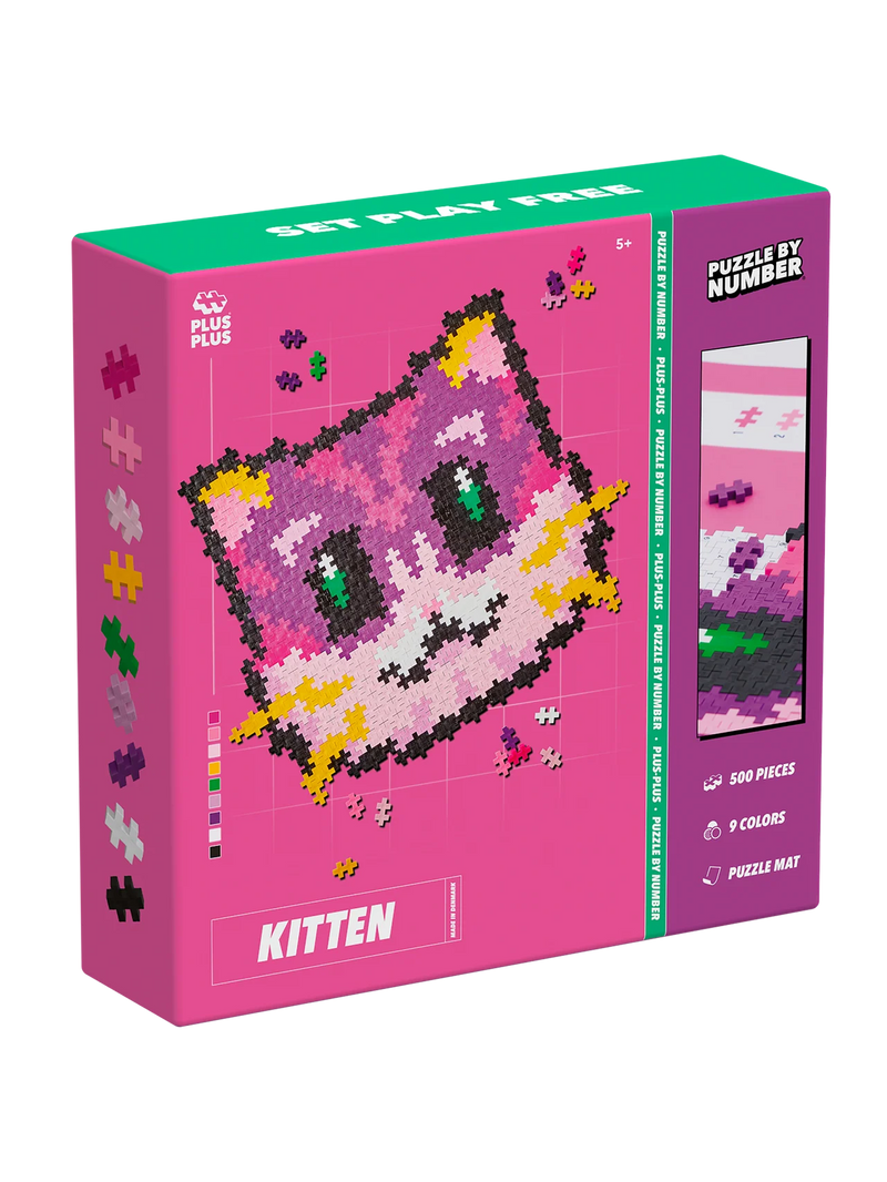 Puzzle by Number - Kitten - 500 stuks